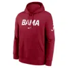 Nike Alabama Club 2-hit Nickname  Men's College Pullover Hoodie In Red