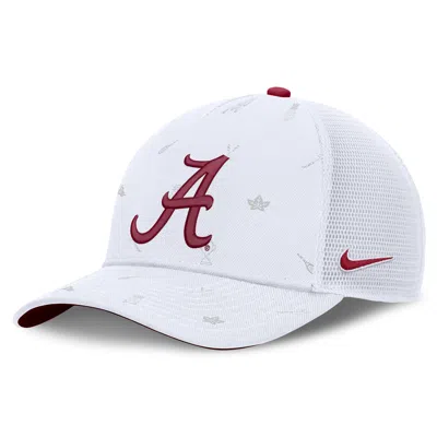 Nike Alabama Country Club Golfin' Rise  Unisex College Trucker Adjustable Hat In White