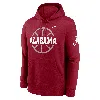 Nike Alabama Crimson Tide Club Basketball Icon  Men's College Pullover Hoodie In Red