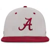 Nike Alabama Crimson Tide Dugout True Menâs  Men's Dri-fit College Fitted Hat In Gray