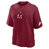 Nike Alabama Crimson Tide Legacy Established Boxy  Women's College T-shirt In Red