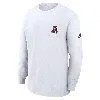 Nike Alabama Crimson Tide Legacy Max90 Pocket  Men's College Long-sleeve T-shirt In White