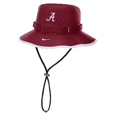 Nike Alabama Crimson Tide On-field Apex Boonie  Unisex Dri-fit College Bucket Hat In Red