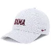 Nike Alabama Crimson Tide On-field Club  Unisex Dri-fit College Adjustable Hat In White