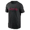 Nike Alabama Crimson Tide Primetime Evergreen Wordmark  Men's College T-shirt In Black