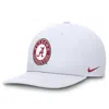 Nike Alabama Crimson Tide Primetime Pro  Men's Dri-fit College Adjustable Hat In White