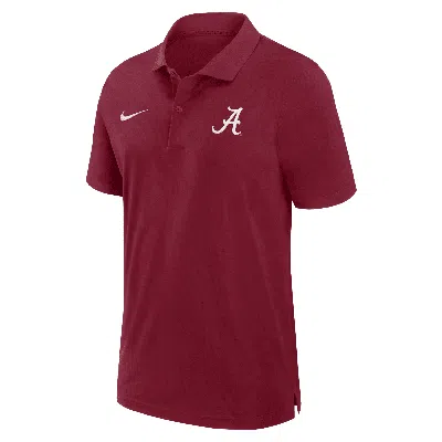 Nike Alabama Crimson Tide Sideline  Men's Dri-fit College Polo In Red