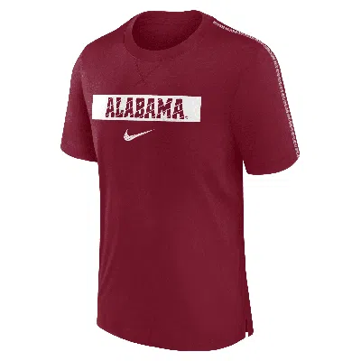 Nike Alabama Crimson Tide Sideline Player  Men's Dri-fit College T-shirt In Red