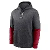 Nike Alabama Crimson Tide Sideline Team Issue Club  Men's College Pullover Hoodie In Grey