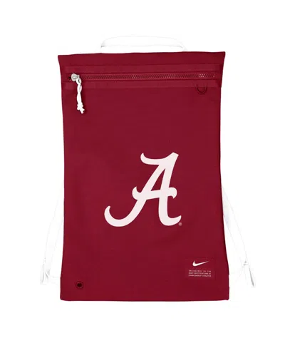 Nike Alabama Crimson Tide Utility Gym Sack Bag In Red