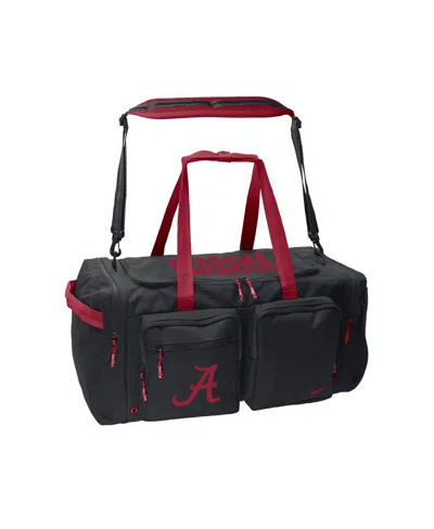 Nike Alabama Crimson Tide Utility Power Duffel Bag In Black