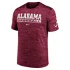 Nike Crimson Alabama Crimson Tide Velocity Baseball Wordmark Stack Performance T-shirt In Red