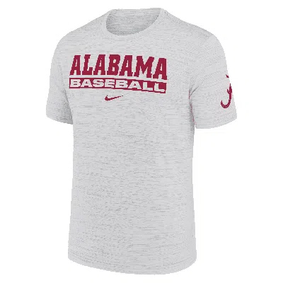 NIKE ALABAMA CRIMSON TIDE VELOCITY BASEBALL WORDMARK STACK  MEN'S DRI-FIT COLLEGE T-SHIRT,1015802413