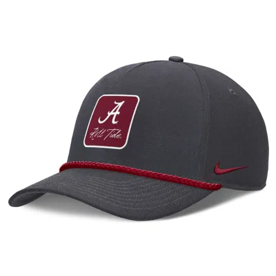 Nike Alabama Legacy Letter Rise  Unisex Dri-fit College A-frame Adjustable Hat In Black