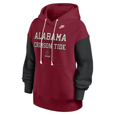 Nike Alabama Legacy Phoenix  Women's College Pullover Hoodie In Red