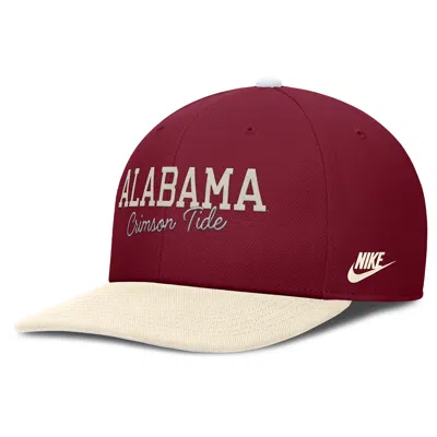 Nike Alabama Legacy Script  Men's Dri-fit College Adjustable Hat In Brown
