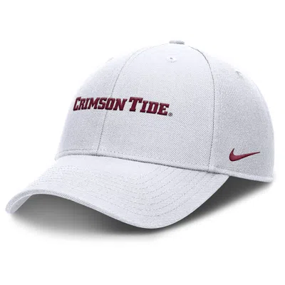 Nike White Alabama Crimson Tide 2025 On-field Rise Performance Adjustable Hat