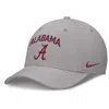 Nike Alabama On-field Rise Swoosh  Men's Dri-fit College Hat In Gray