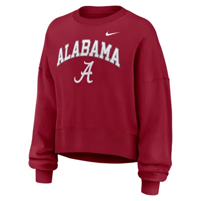 Nike Alabama Phoenix Arch  Women's College Pullover Crew In Purple