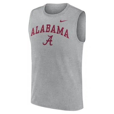 Nike Alabama Primetime Arch Legend  Men's Dri-fit College Muscle Tank Top In Gray