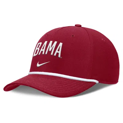 Nike Alabama Primetime Rise Campus  Men's College Adjustable Hat In Red