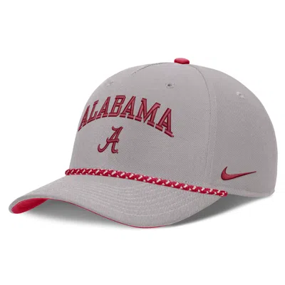 Nike Alabama Primetime Rise Rope  Unisex College Adjustable Hat In Gray