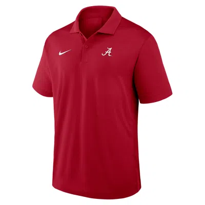Nike Men's Crimson Alabama Crimson Tide Primetime Victory Plus Dri-fit Polo Shirt In Brown