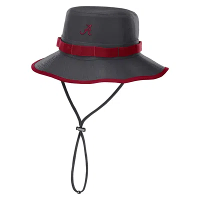 Nike Alabama Sideline Apex Boonie  Men's Dri-fit College Bucket Hat In Black