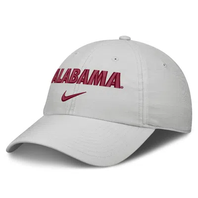Nike Alabama Sideline Club Practice  Unisex College Adjustable Hat In Grey