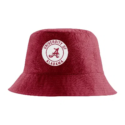Nike Alabama  Unisex College Bucket Hat In Red