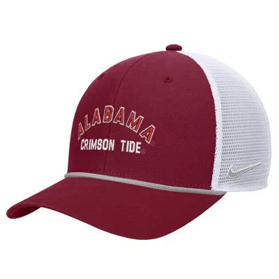Nike Alabama  Unisex College Snapback Trucker Hat In Red