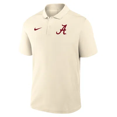 Nike Tan Alabama Crimson Tide Primary Logo Victory Performance Polo In Neutral