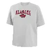 Nike Alabama  Women's College Boxy T-shirt In White