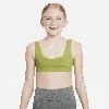 Nike Alate All U Big Kids' (girls') Sports Bra In Green