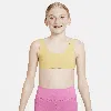 Nike Alate All U Big Kids' (girls') Sports Bra In Yellow