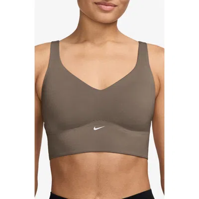 Nike Alate Medium Support Padded Sports Bra In Gray