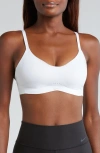 Nike Alate Minimalist Dri-fit Padded Sports Bra In White/cool Grey