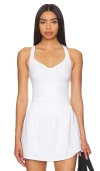 Nike Women's Alate Medium-support Padded Sports Bra Tank Top In White  Stone Mauve  & Black