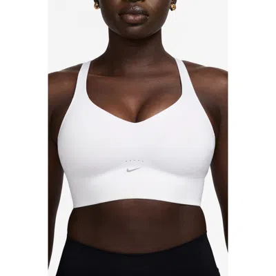 Nike Alate Sports Bra In White