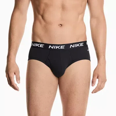 Nike All Day Cotton Stretch Mens 3 Pack Briefs Ke1308-001 In Black