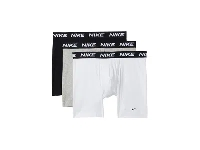 Nike All Day Cotton Stretch With Fly Boxer Brief 3-pack In Animal Print