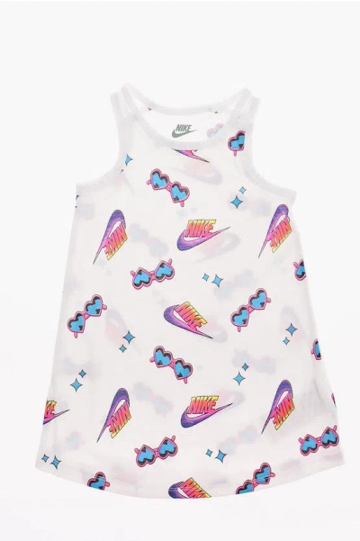 Nike All Over Logo-print Tank Dress In Multi