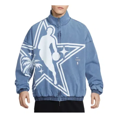 Nike All-star Weekend Standard Issue Nba Jacket 'all-star 2026 Los Angeles' In Blue