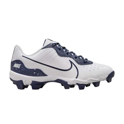 Pre-owned Nike Alpha Huarache 4 Keystone Gs 'white Midnight Navy Splatter' | Kid's Size 1.5