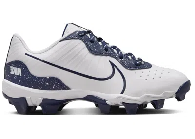Pre-owned Nike Alpha Huarache 4 Keystone Sneakers In White/midnight Navy Blue