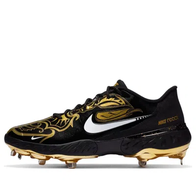Nike Alpha Huarache Elite 3 Low Premium 'black Metallic Vivid Gold'