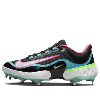 Nike Alpha Huarache Elite 4 Low 'black Teal Pink' In Multi
