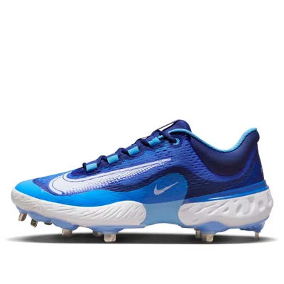 Nike Alpha Huarache Elite 4 Low 'hyper Royal White' In Blue