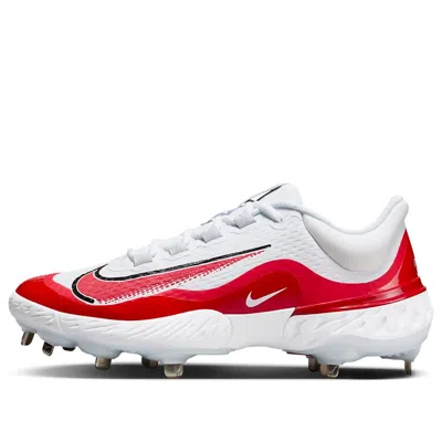 Nike Alpha Huarache Elite 4 Low 'white University Red' In Animal Print