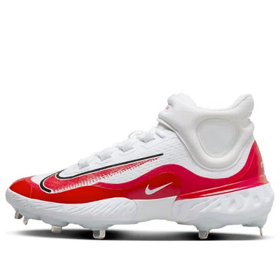 Nike Alpha Huarache Elite 4 Mid 'white University Red' In Multi